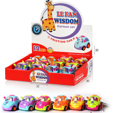 Cartoon Character Baby Friction Car Toy